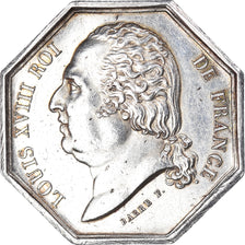 Francia, zeton, Louis XVIII, chambre de commerce de la ville de Lille, Barre