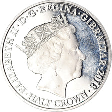 Coin, Gibraltar, Elizabeth II, Centenary-End of World War I, 1/2 Crown, 2018