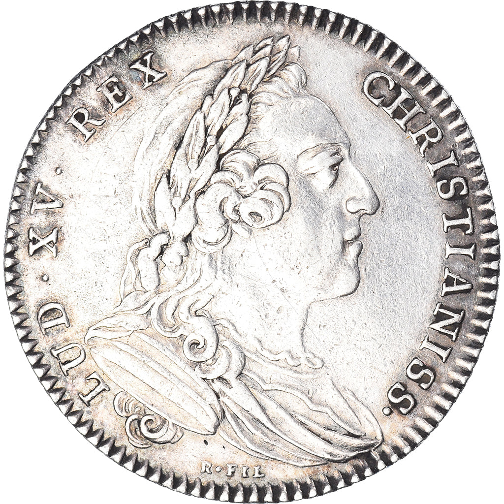 Francia, zeton, Louis XV, Jeton des États de Bretagne, 1764, MBC+, Plata