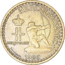 Coin, Monaco, Louis II, 50 Centimes, 1926, Poissy, EF(40-45), Aluminum-Bronze