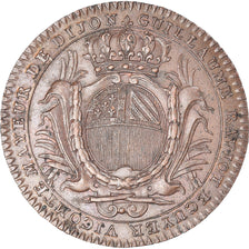 France, Token, Maire de Dijon, Guillaume Raviot, 1772, AU(55-58), Copper