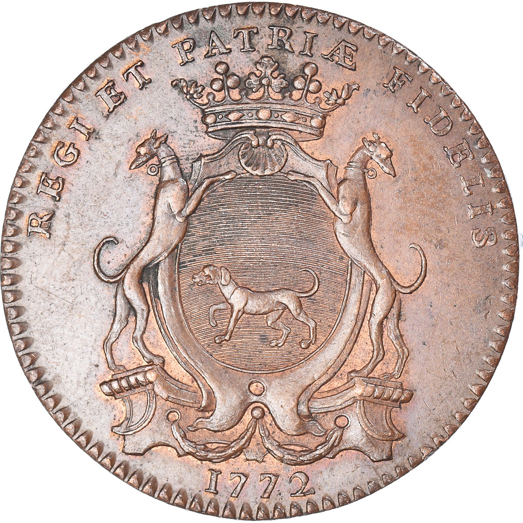France, Token, Maire de Dijon, Guillaume Raviot, 1772, AU(55-58), Copper