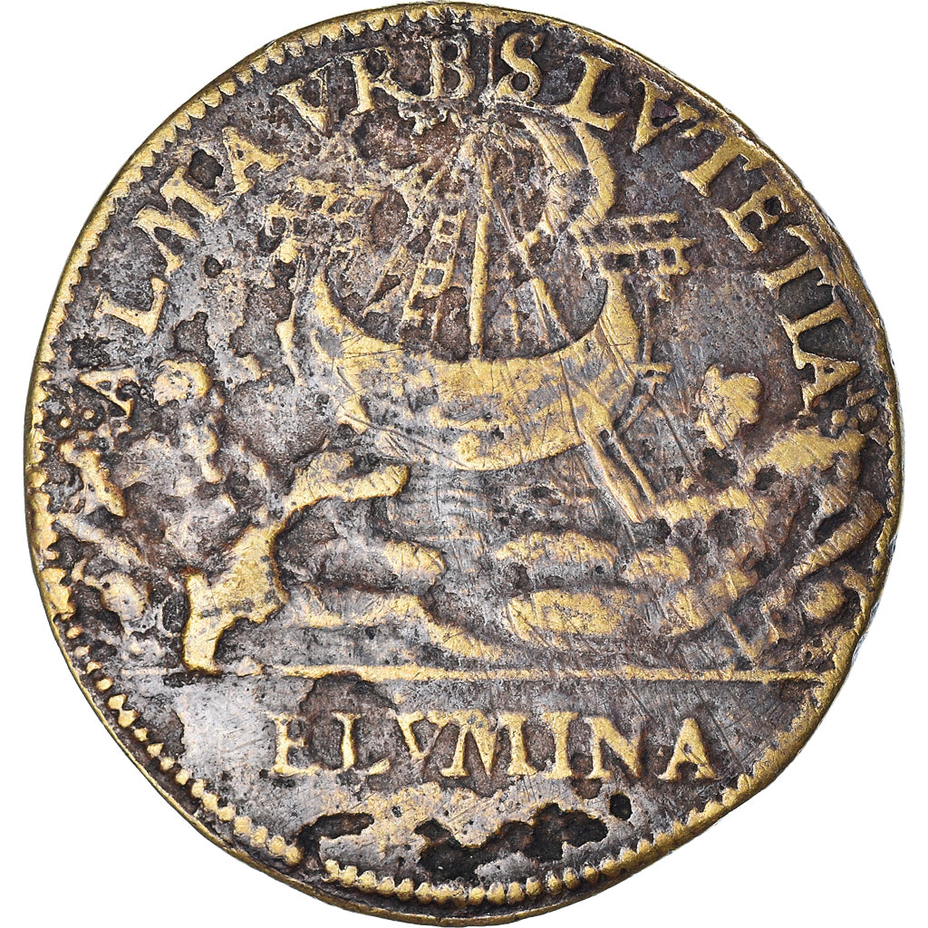 France, Token, Administration Municipale de Paris, 1567, VF(30-35), Copper
