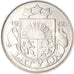Munten, Letland, 10 Santimu, 1922, Huguenin, ZF, Nickel, KM:4