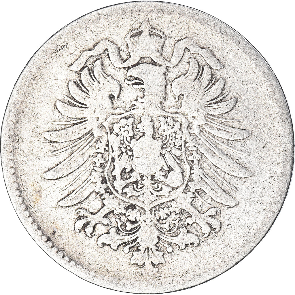 Coin, GERMANY - EMPIRE, Wilhelm I, Mark, 1875, Munich, VF(20-25), Silver, KM:7
