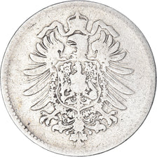 Coin, GERMANY - EMPIRE, Wilhelm I, Mark, 1875, Munich, VF(20-25), Silver, KM:7