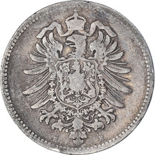 Coin, GERMANY - EMPIRE, Wilhelm I, Mark, 1876, Darmstadt, VF(30-35), Silver