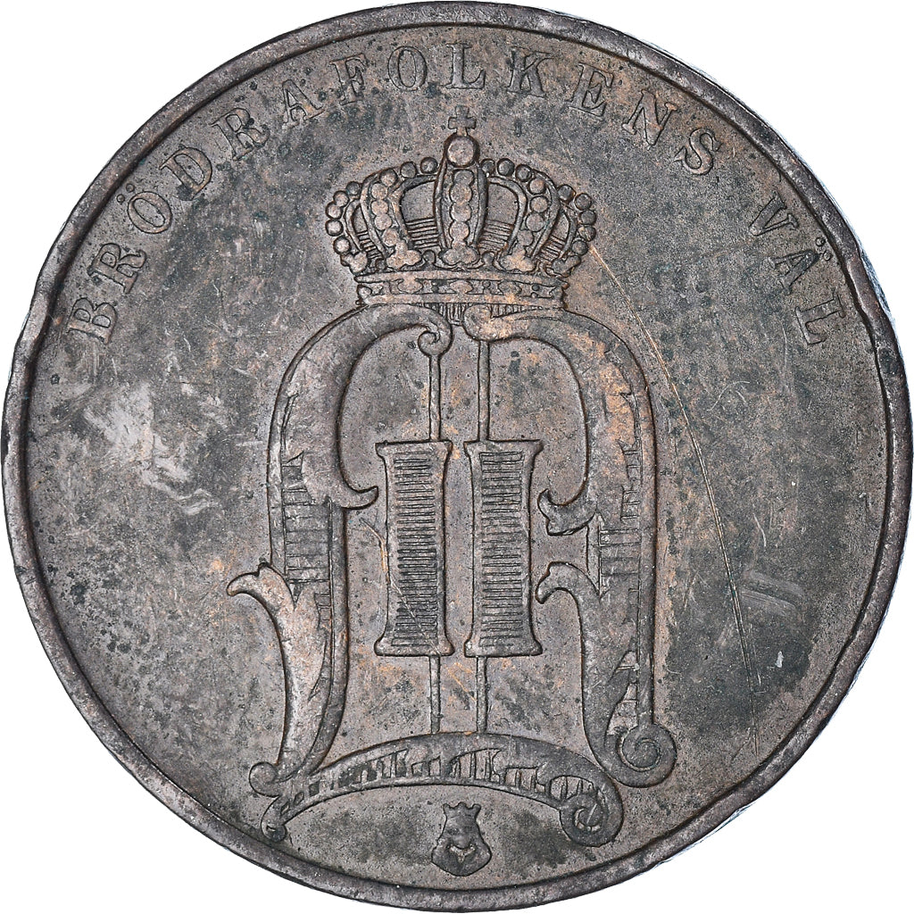 Coin, Sweden, Oscar II, 5 Öre, 1890, VF(30-35), Bronze, KM:757