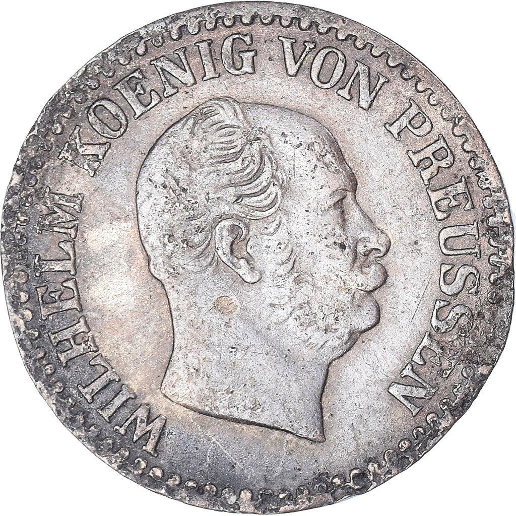 Moneta, Stati tedeschi, PRUSSIA, Wilhelm I, Groschen, 1862, Berlin, BB, Argento