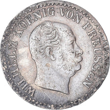Moneta, Stati tedeschi, PRUSSIA, Wilhelm I, Groschen, 1862, Berlin, BB, Argento