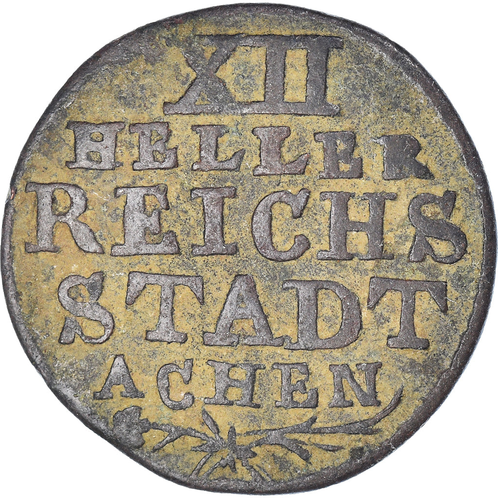 Münze, Deutsch Staaten, AACHEN, 12 Heller, 1767, Achen, S, Kupfer, KM:51