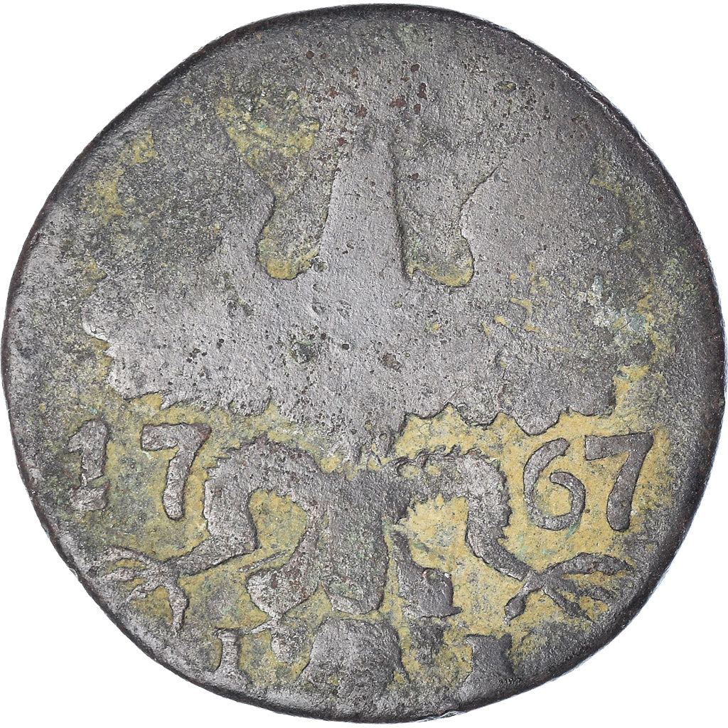Münze, Deutsch Staaten, AACHEN, 12 Heller, 1767, Achen, S, Kupfer, KM:51