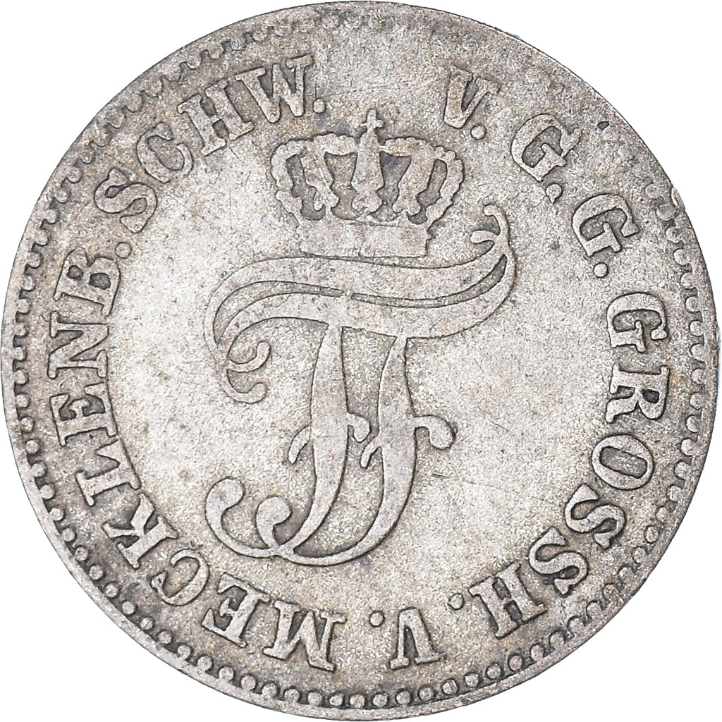 Coin, German States, MECKLENBURG-SCHWERIN, Friedrich Franz II, 1/48 Thaler