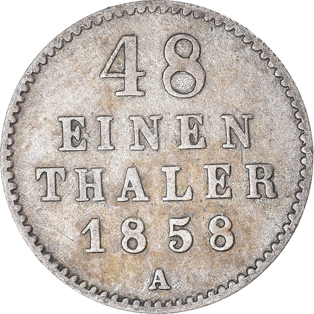 Coin, German States, MECKLENBURG-SCHWERIN, Friedrich Franz II, 1/48 Thaler