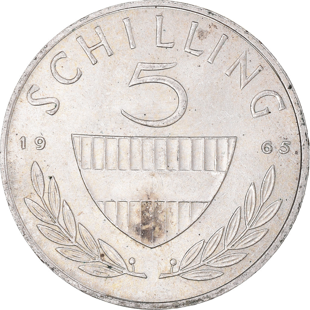 Moneda, Austria, 5 Schilling, 1965, Vienna, EBC, Plata, KM:2889