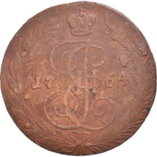 Monnaie, Russie, Catherine II, 5 Kopeks, 1764, Ekaterinbourg, TB+, Cuivre