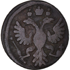 Monnaie, Russie, Polushka, 1/4 Kopek, 1735, TTB, Cuivre, KM:187