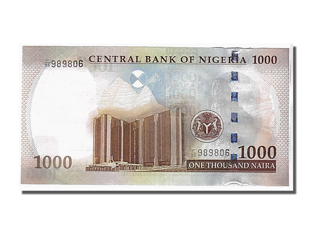 Banconote, Nigeria, 1000 Naira, 2011, KM:36e, SPL