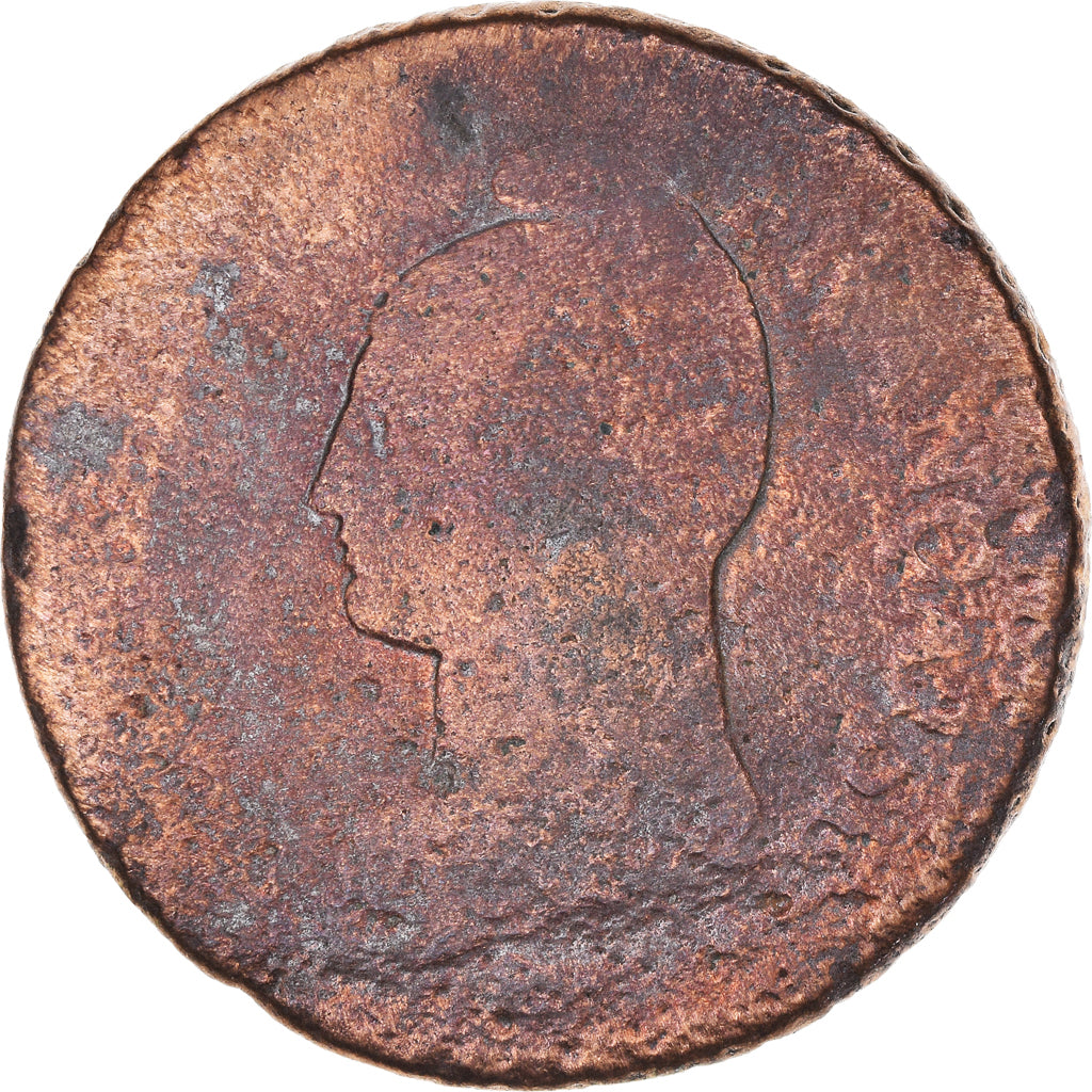 Moneda, Francia, Dupré, Decime, Paris, BC, Cobre