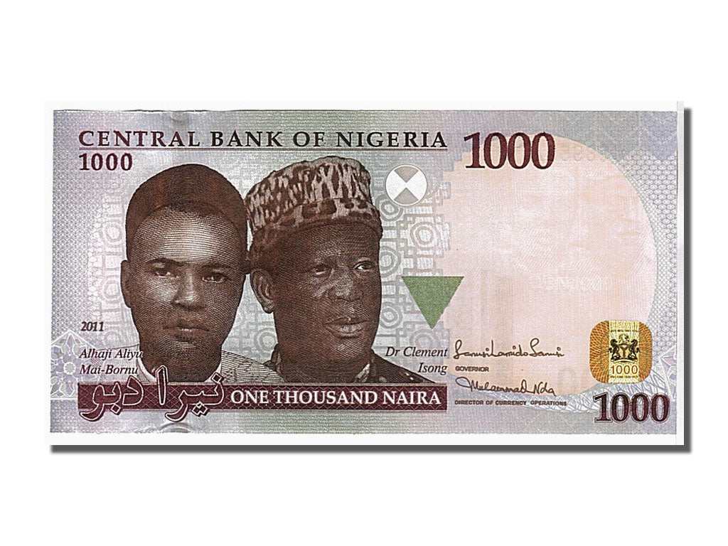 Geldschein, Nigeria, 1000 Naira, 2011, KM:36e, UNZ-