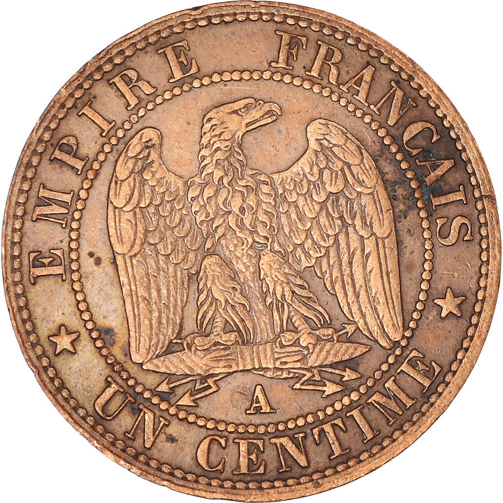 Monnaie, France, Napoleon III, Napoléon III, Centime, 1861, Paris, SUP, Bronze