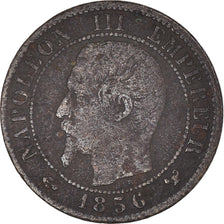 Moneta, Francja, Napoleon III, Napoléon III, Centime, 1856, Lille, VF(20-25)
