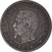 Moneta, Francja, Napoleon III, Napoléon III, Centime, 1856, Lille, VF(20-25)