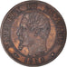 Monnaie, France, Napoleon III, Napoléon III, Centime, 1854, Marseille, SUP