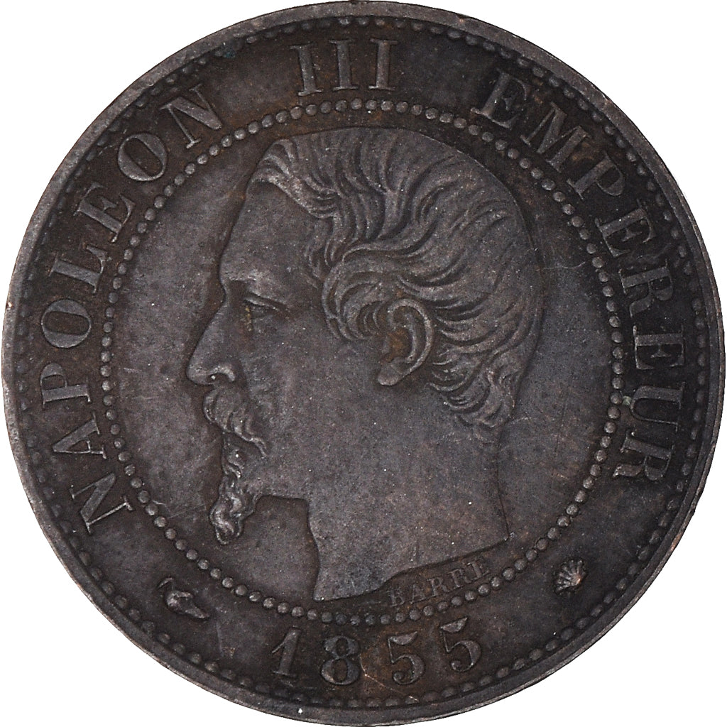 Moneta, Francia, Napoleon III, Napoléon III, Centime, 1855, Marseille, BB