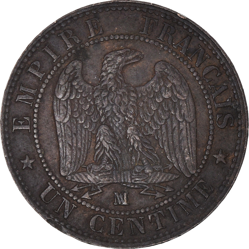 Moneta, Francia, Napoleon III, Napoléon III, Centime, 1855, Marseille, BB