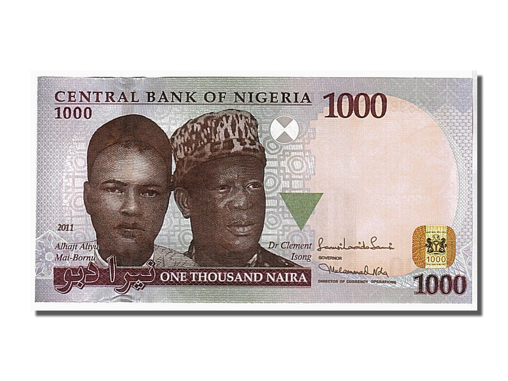Banconote, Nigeria, 1000 Naira, 2011, KM:36e, SPL