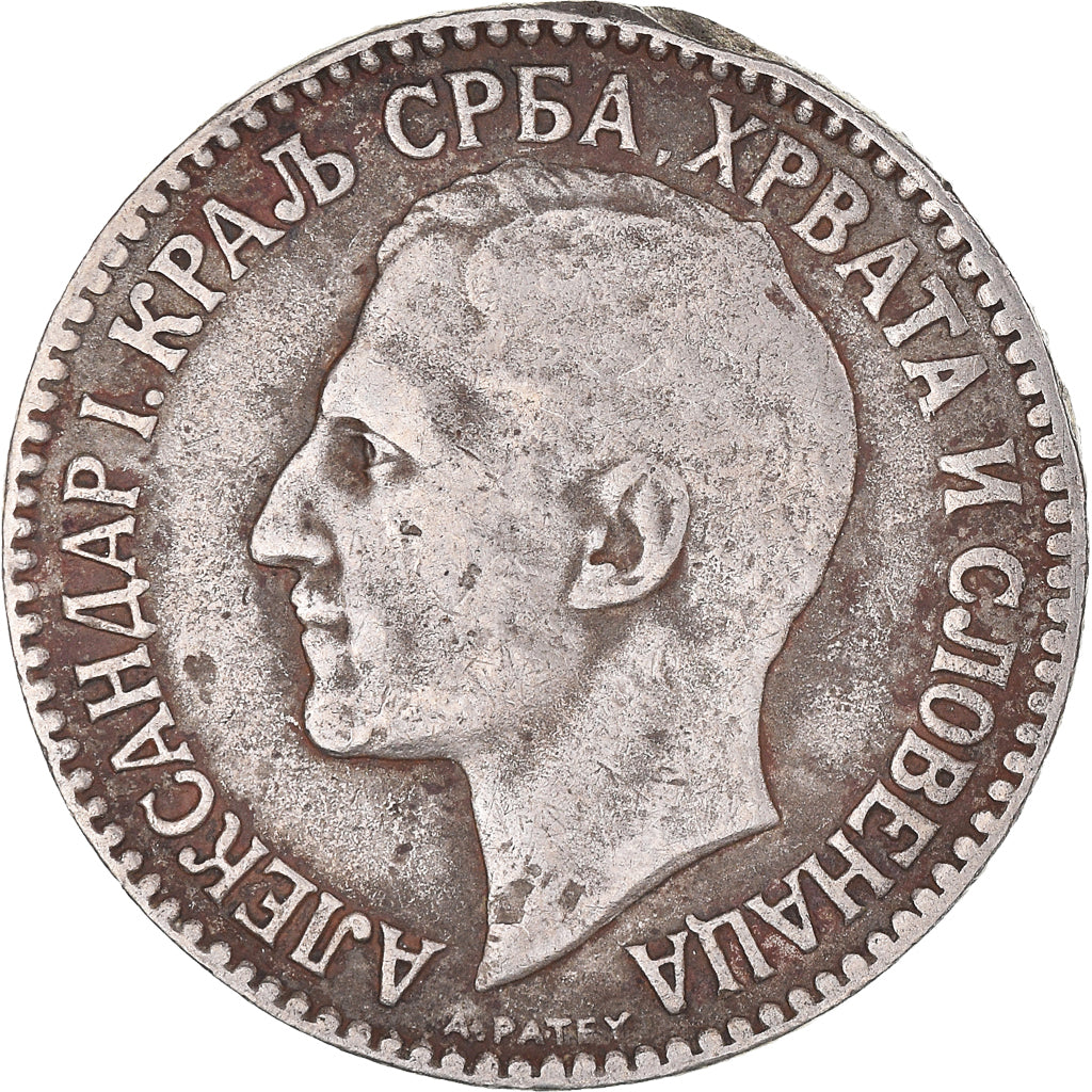Coin, Yugoslavia, Alexander I, 2 Dinara, 1925, Brussels, VF(30-35)