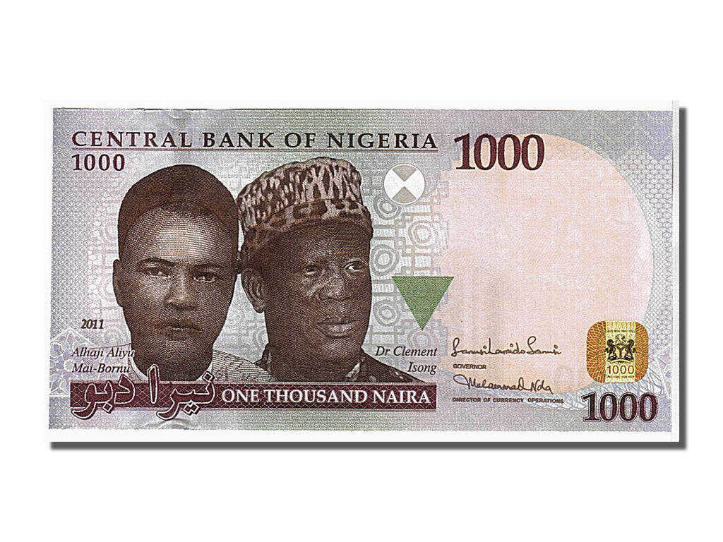 Banknote, Nigeria, 1000 Naira, 2011, KM:36e, UNC(63)