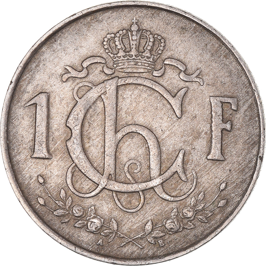 Moneta, Lussemburgo, Charlotte, Franc, 1953, Brussels, BB, Rame-nichel, KM:46.2