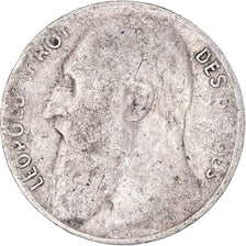 Coin, Belgium, Leopold II, 50 Centimes, 1901, Brussels, VF(20-25), Silver, KM:50
