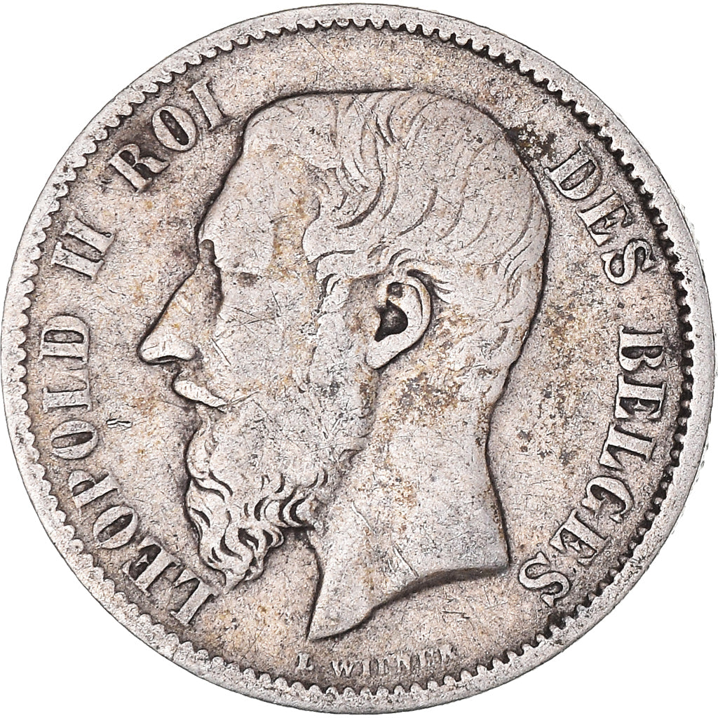 Coin, Belgium, Leopold II, 50 Centimes, 1898, Brussels, VF(30-35), Silver, KM:26