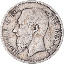 Coin, Belgium, Leopold II, 50 Centimes, 1898, Brussels, VF(30-35), Silver, KM:26
