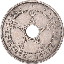 Moeda, Congo Belga, Albert I, 5 Centimes, 1911, EF(40-45), Cobre-níquel, KM:17
