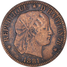 Coin, Haiti, Centime, 1881, EF(40-45), Bronze, KM:42