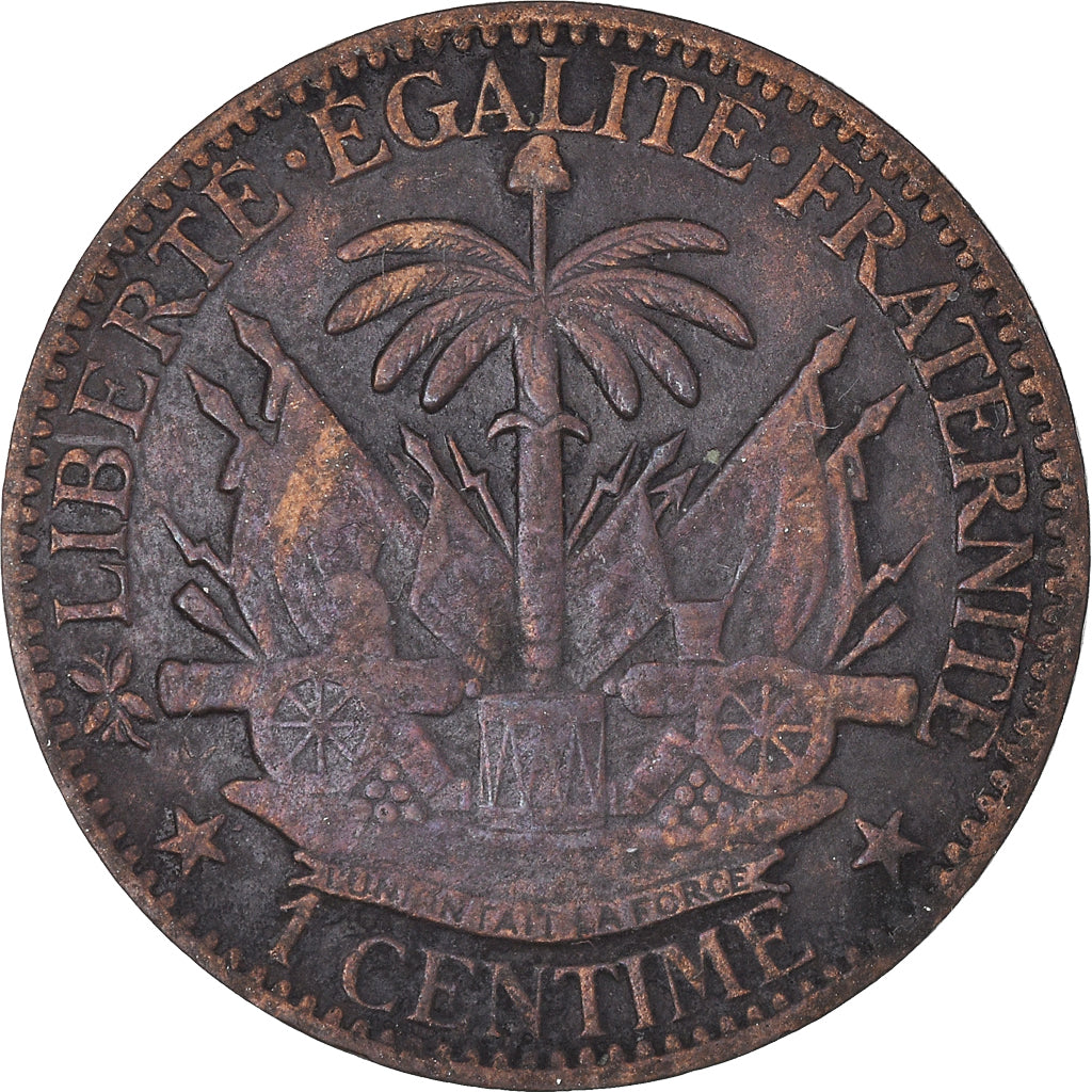 Coin, Haiti, Centime, 1881, EF(40-45), Bronze, KM:42