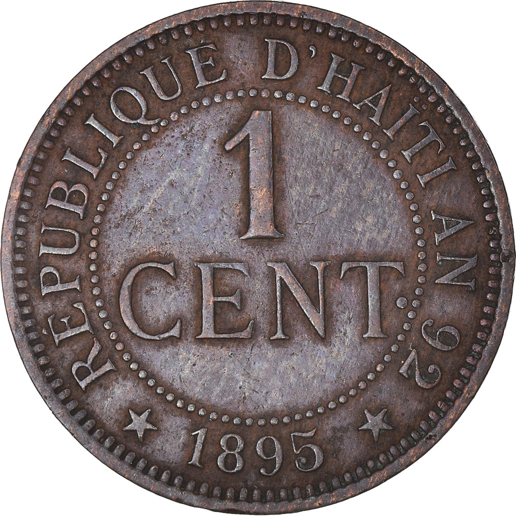 Coin, Haiti, Centime, 1895, EF(40-45), Bronze, KM:48