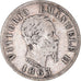 Coin, Italy, Vittorio Emanuele II, 50 Centesimi, 1863, Torino, VF(30-35)