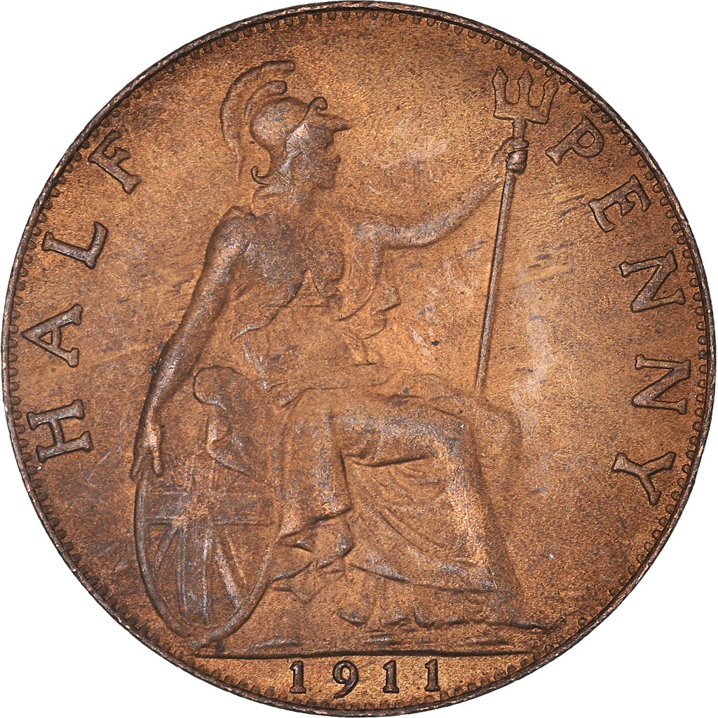 Coin, Great Britain, George V, Penny, 1911, British Royal Mint, AU(55-58)