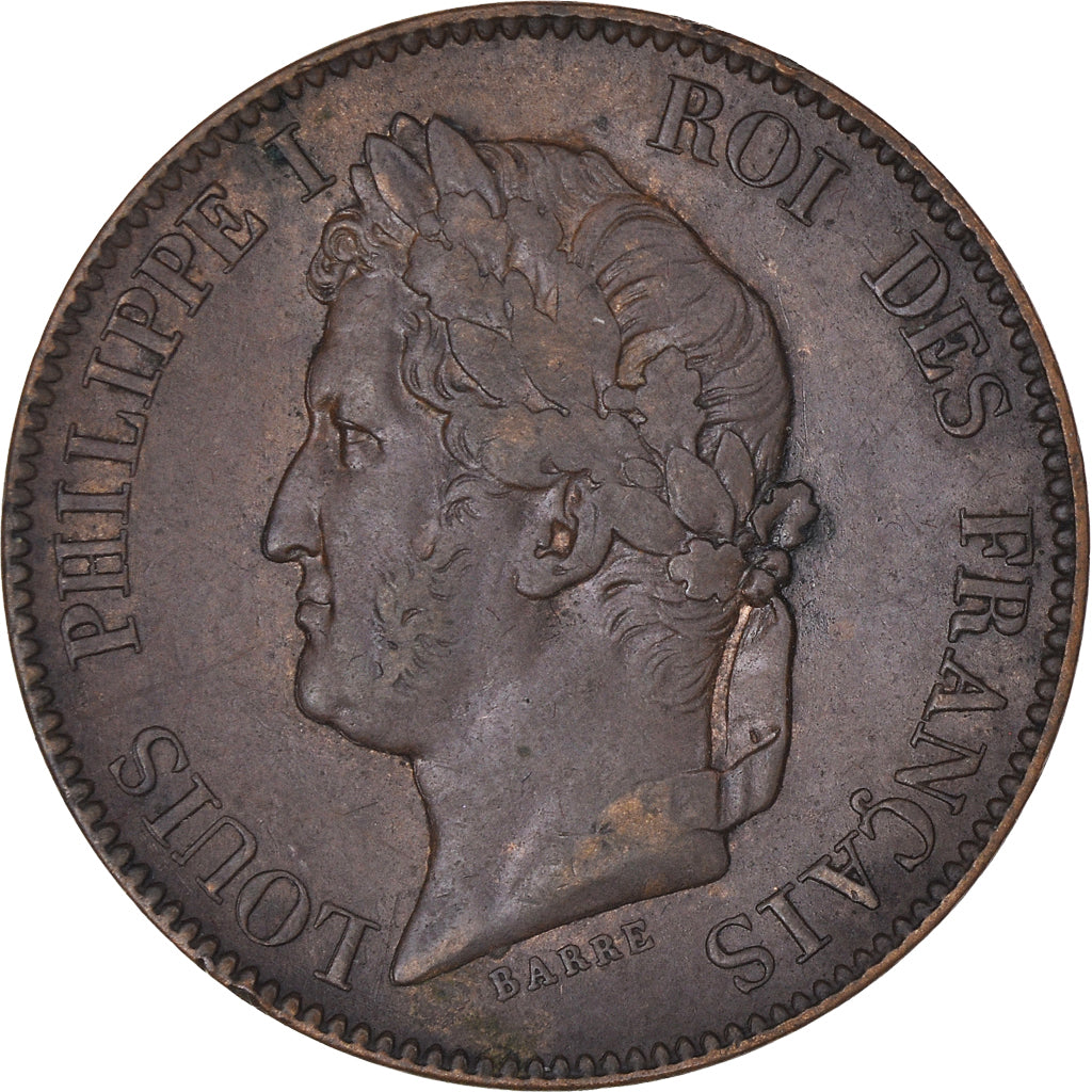 Moeda, França, Essai module de 5 centimes, 1847, Paris, EF(40-45), Bronze