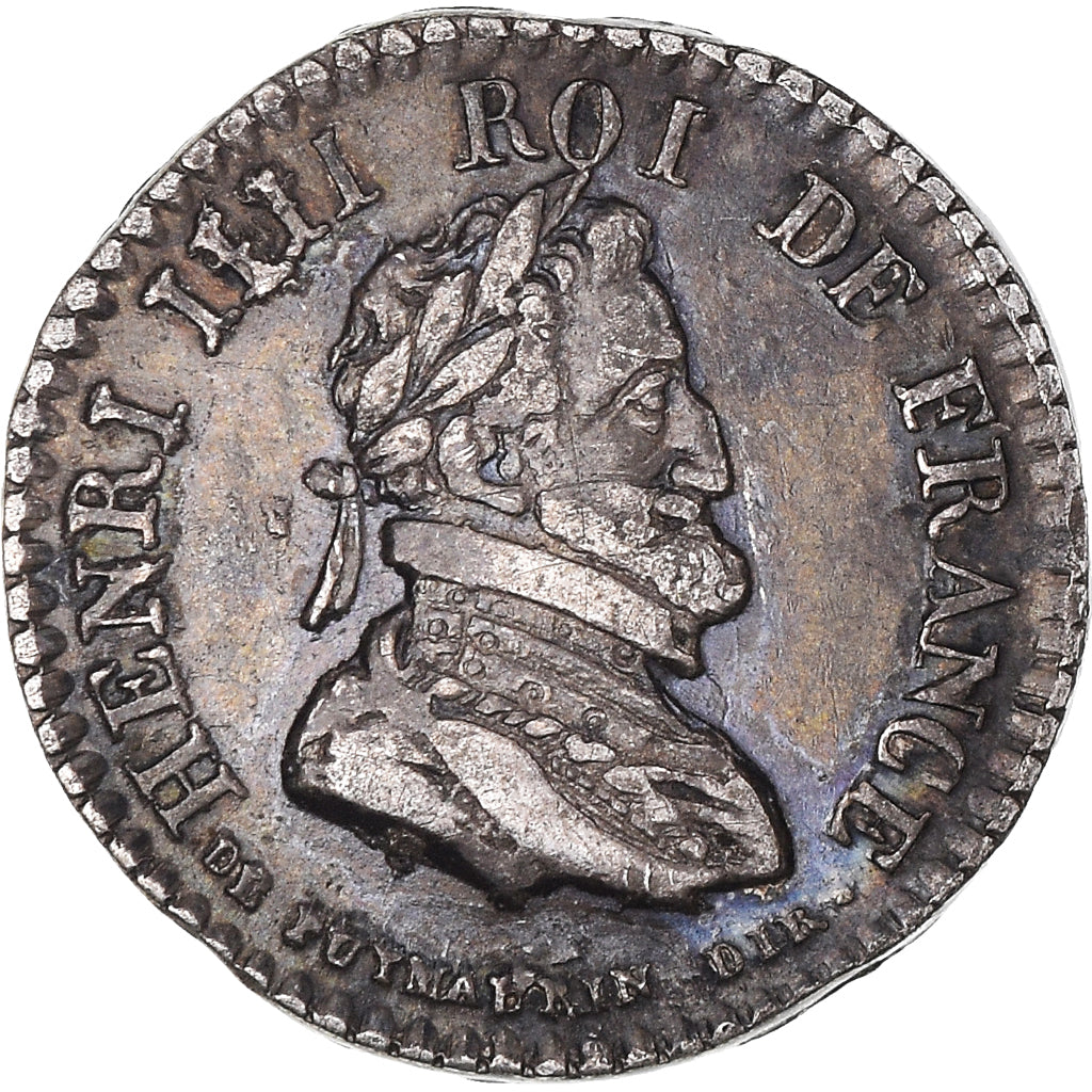 Francia, Quinaire, Louis XVIII, Louis XVIII et Henri IV, MBC, Plata