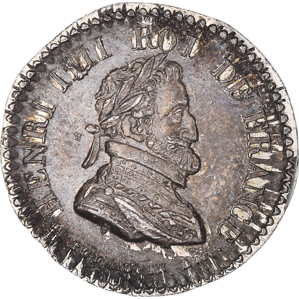 Francia, Quinaire, Louis XVIII, Louis XVIII et Henri IV, EBC, Plata