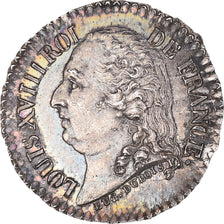 Francia, Quinaire, Louis XVIII, Louis XVIII et Henri IV, EBC+, Plata
