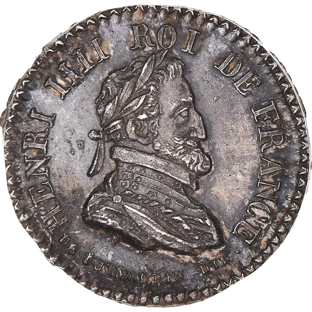 Francia, Quinaire, Louis XVIII, Louis XVIII et Henri IV, EBC+, Plata
