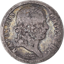 Moeda, França, Napoléon I, 1/2 Franc, 1808, Paris, VF(20-25), Prata, KM:680.1