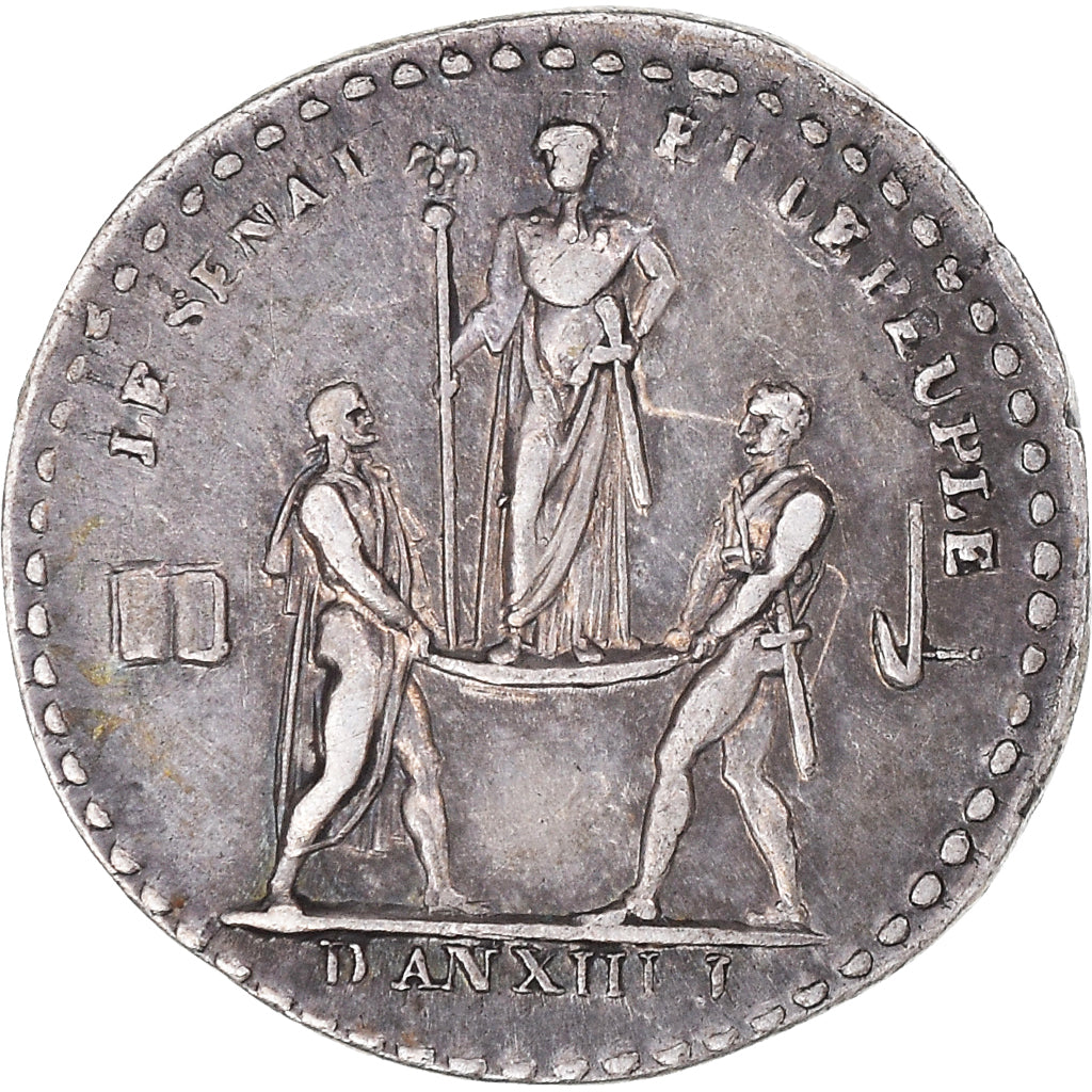 Frankrijk, Medaille, Napoleon I, sacre de l'empereur, An XIII, ZF, Zilver